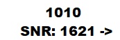 1010 SNR:1621 -&gt;